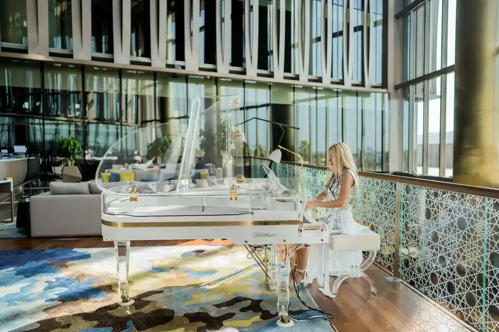 Classical piano performance
