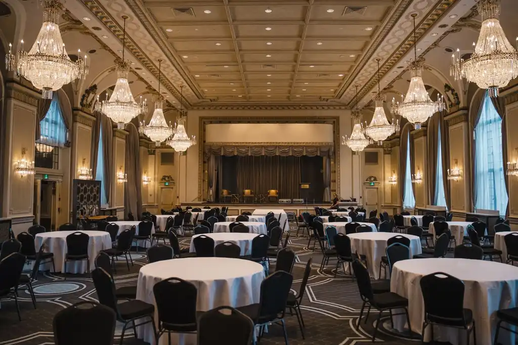 Elegant Delquarian Royal Stay Event Ballroom