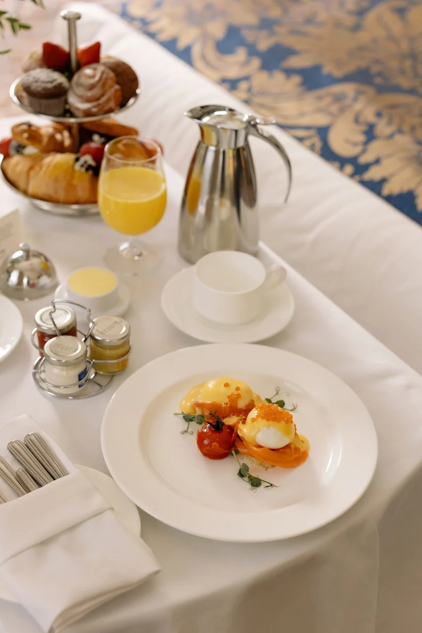 Luxury hotel breakfast experience